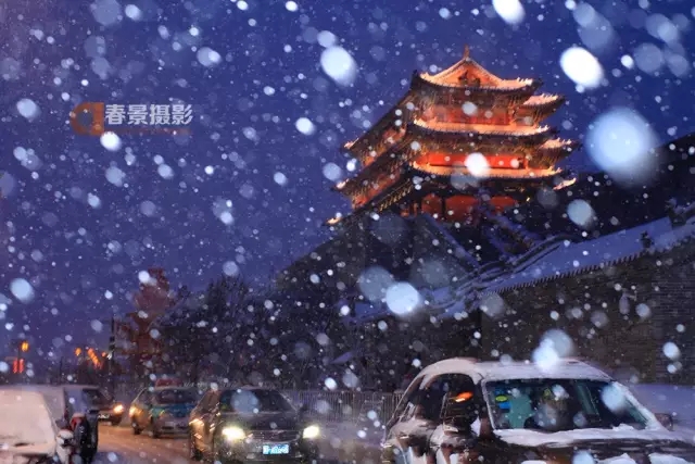 大同2018年的第一次與雪的邂逅，大同你太美了！